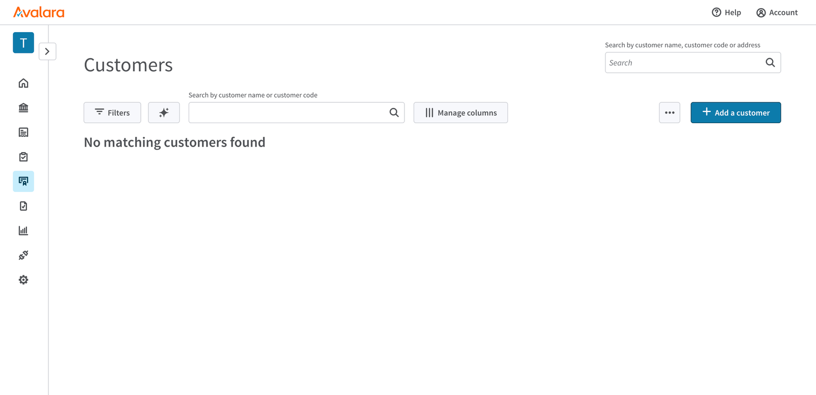 Add Customer in AvaTax