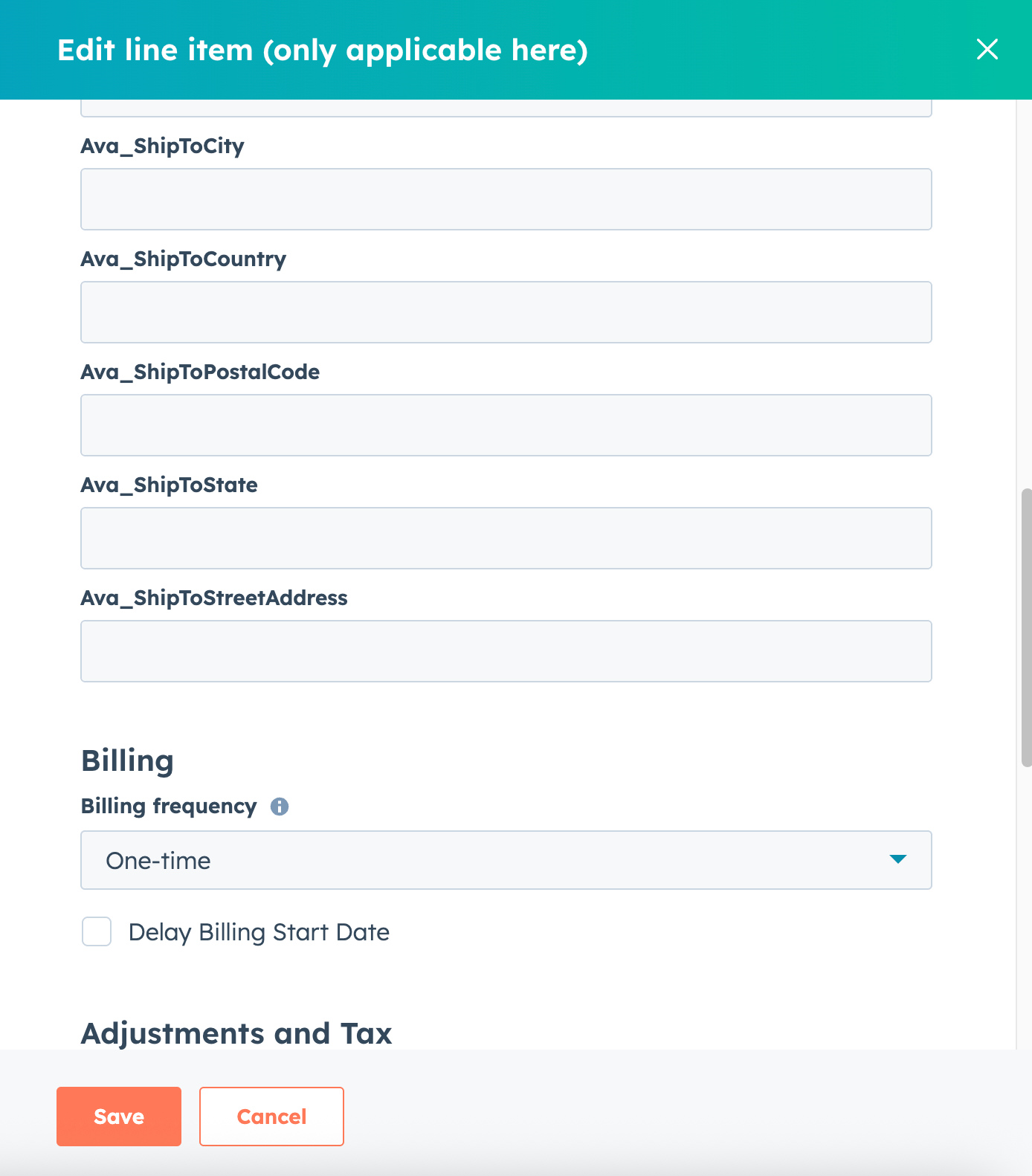 Multiple Ship To Fields